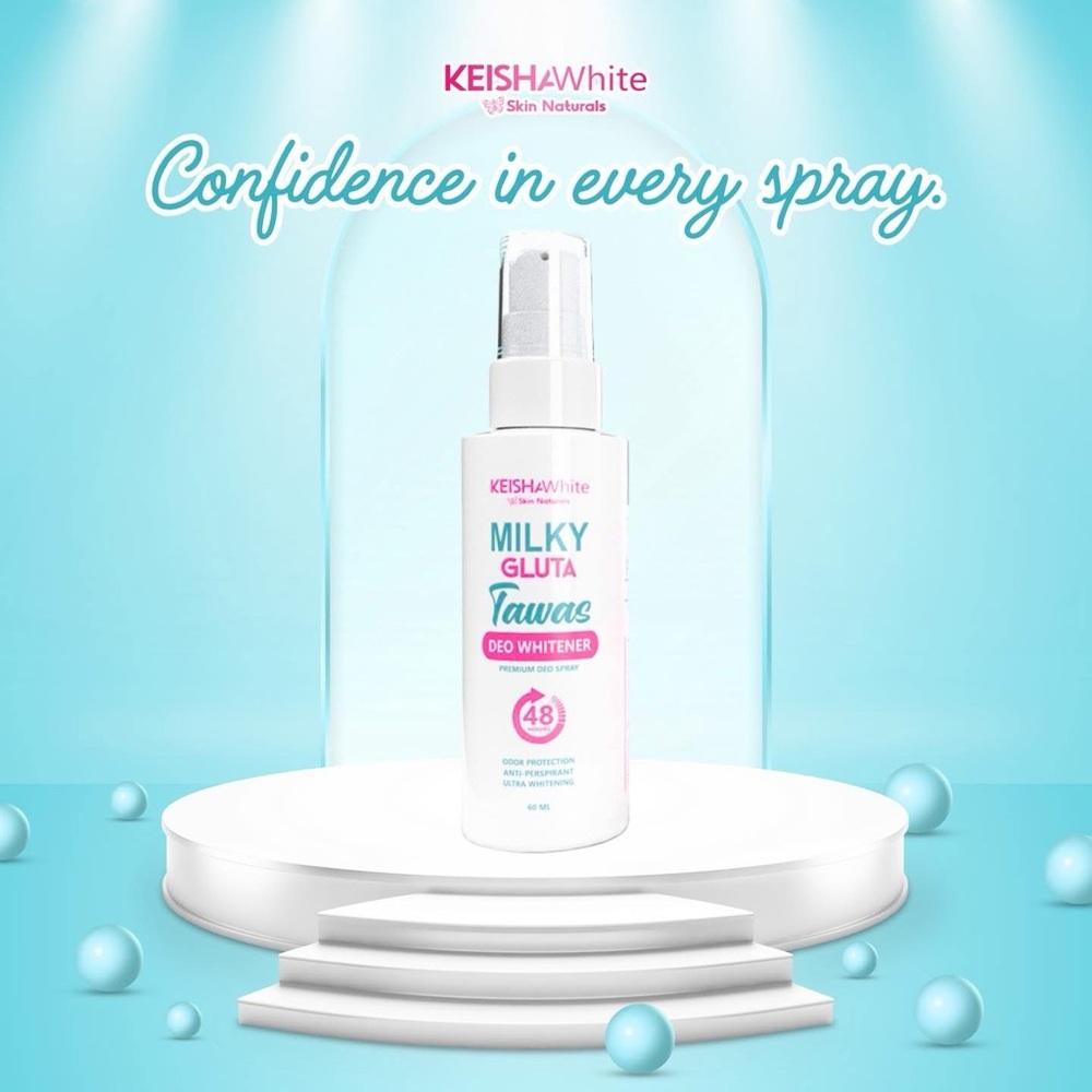 Keisha White Milky GlutaWhite Deo Spray - Pink/White - Picture 6 of 7